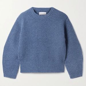 Apiece Apart Marnee 100% Merino Wool Sweater, Blue, XL/2XL